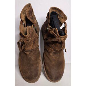 Born Tarklin Glazed Ginger Distressed Leather Ankle Boots Size 9 Casual F59106